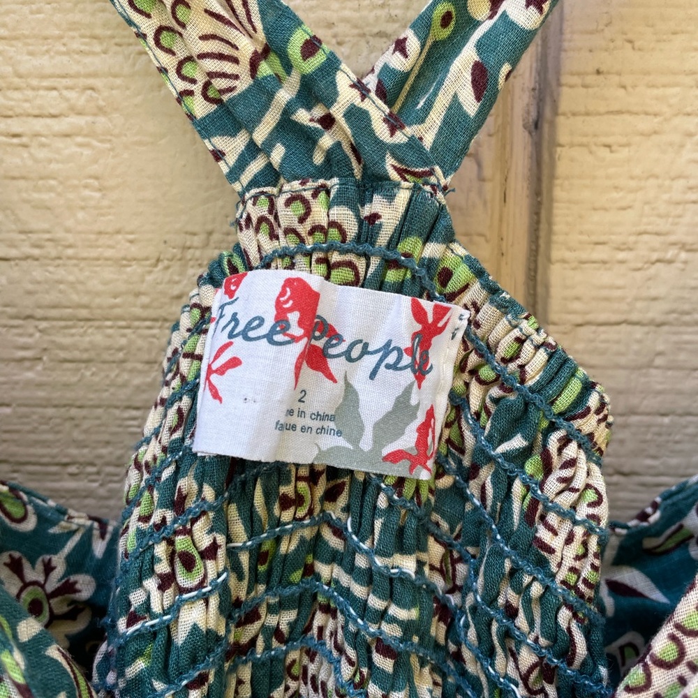 Free people Y2k blue batik sundress - Picture 3 of 3
